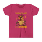 Wanderlust Explorer Youth Tee — Deer Map Adventure Kids T‑Shirt