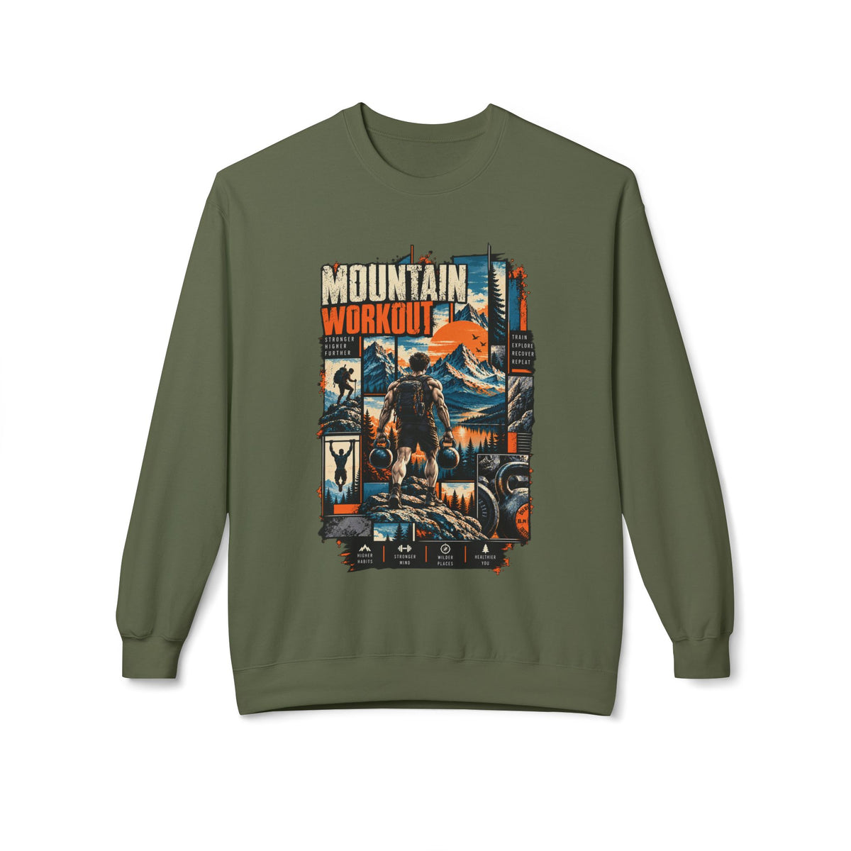 Mountain Workout Adventure Crewneck Sweatshirt