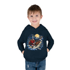 Toddler Hoodie - Santa Sleigh Winter Scene Pullover Christmas Special