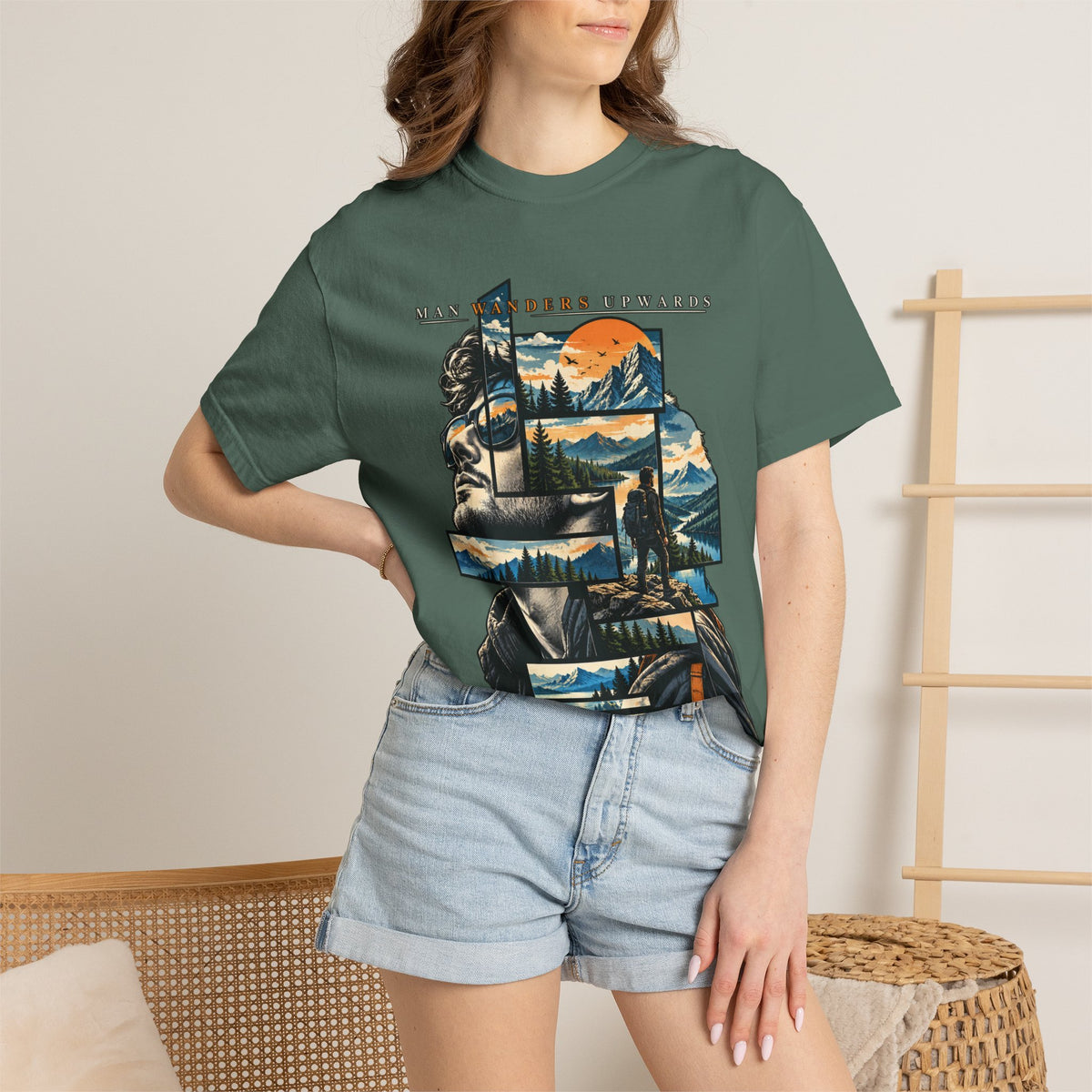 Mountain Adventure Collage T-Shirt