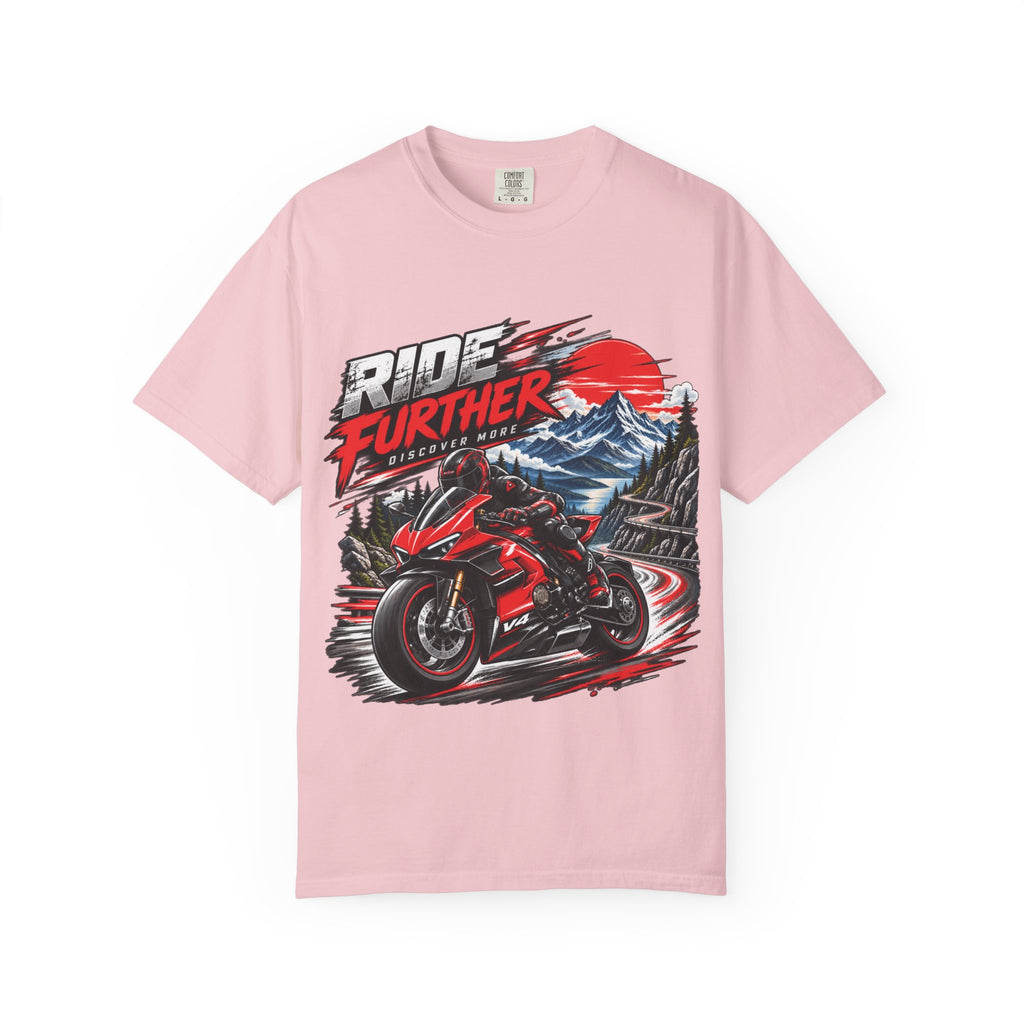 Ride Further Motorcycle Adventure T-Shirt