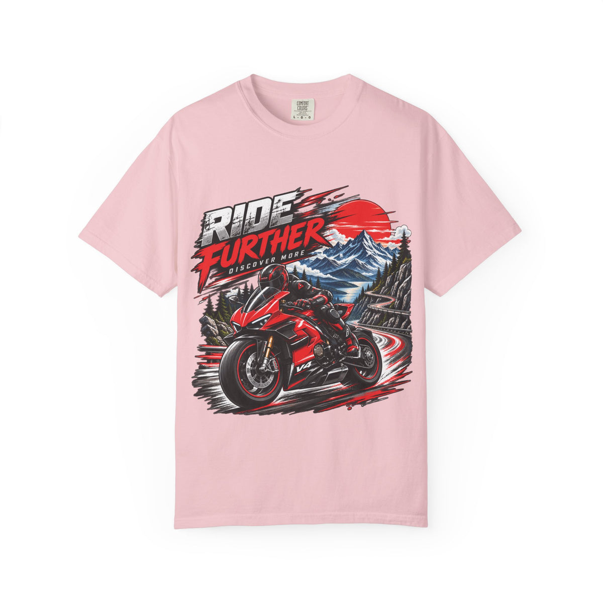 Ride Further Motorcycle Adventure T-Shirt