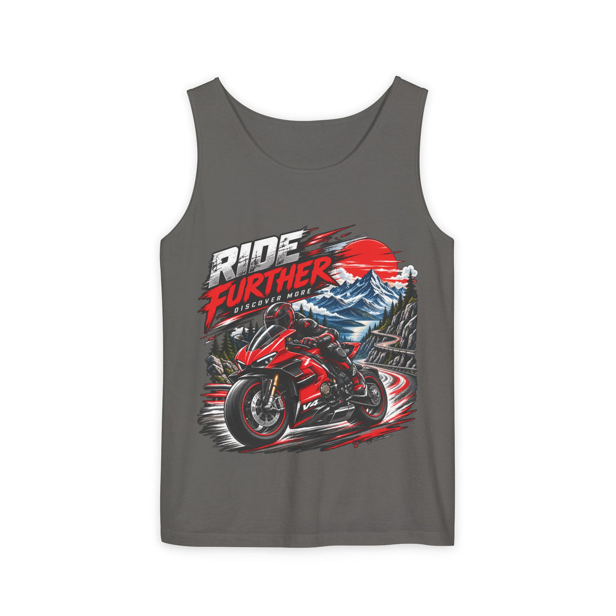 Ride Further Motorcycle Tank Top
