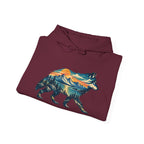 Mountain Wolf Hoodie – Wildlife Lover Outdoor Graphic Sweatshirt