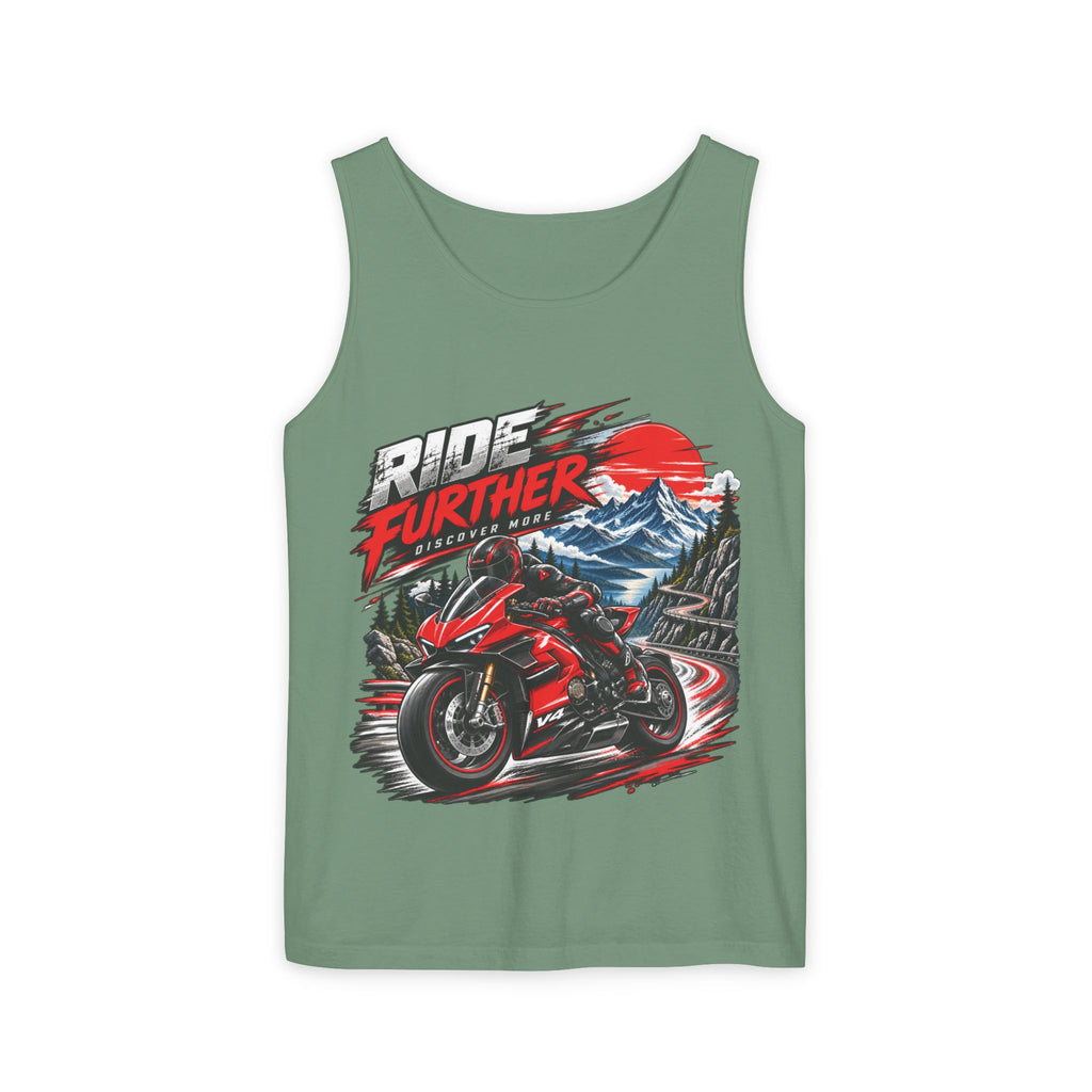 Ride Further Motorcycle Tank Top