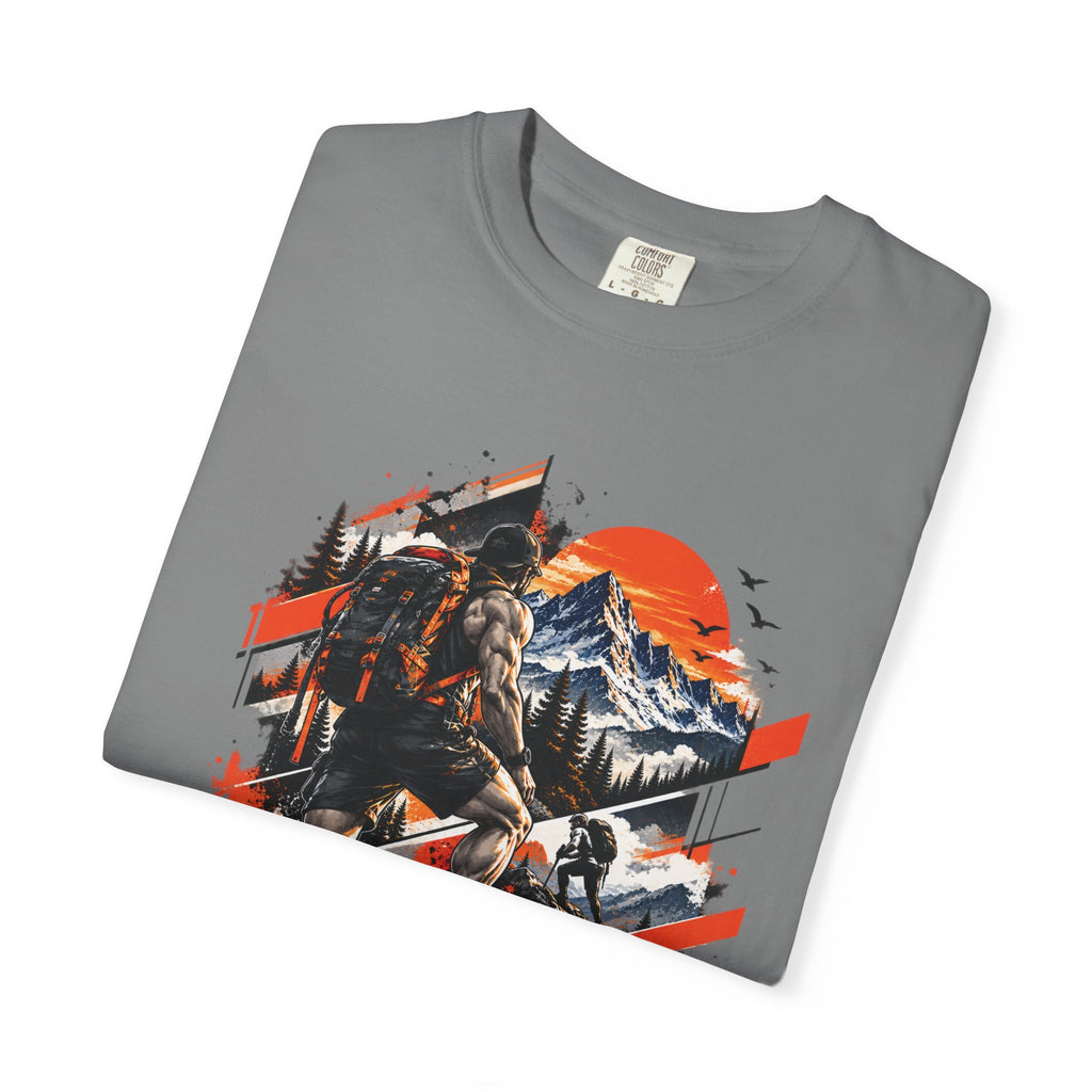 Samurai Warrior Mountain Sunset Graphic T-Shirt