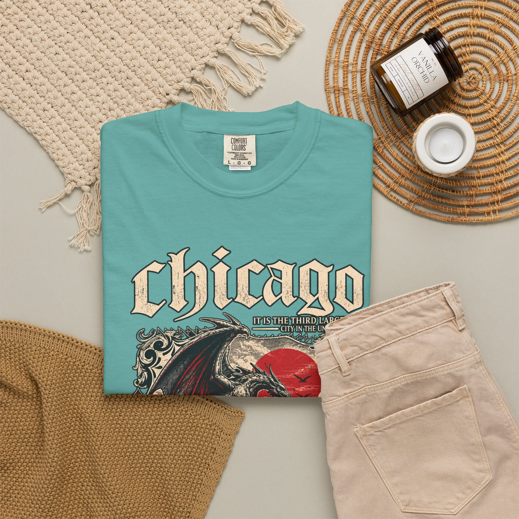 Chicago Gothic Dragon Graphic T-Shirt