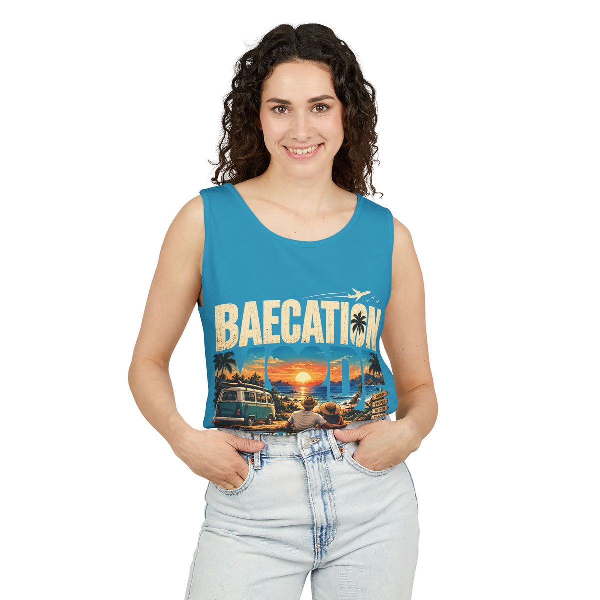 Baecation “It’s the Journey” Tropical Vacation Tank Top