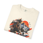 Samurai Warrior Mountain Sunset Graphic T-Shirt