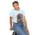 Samurai Warrior Mountain Sunset Graphic T-Shirt