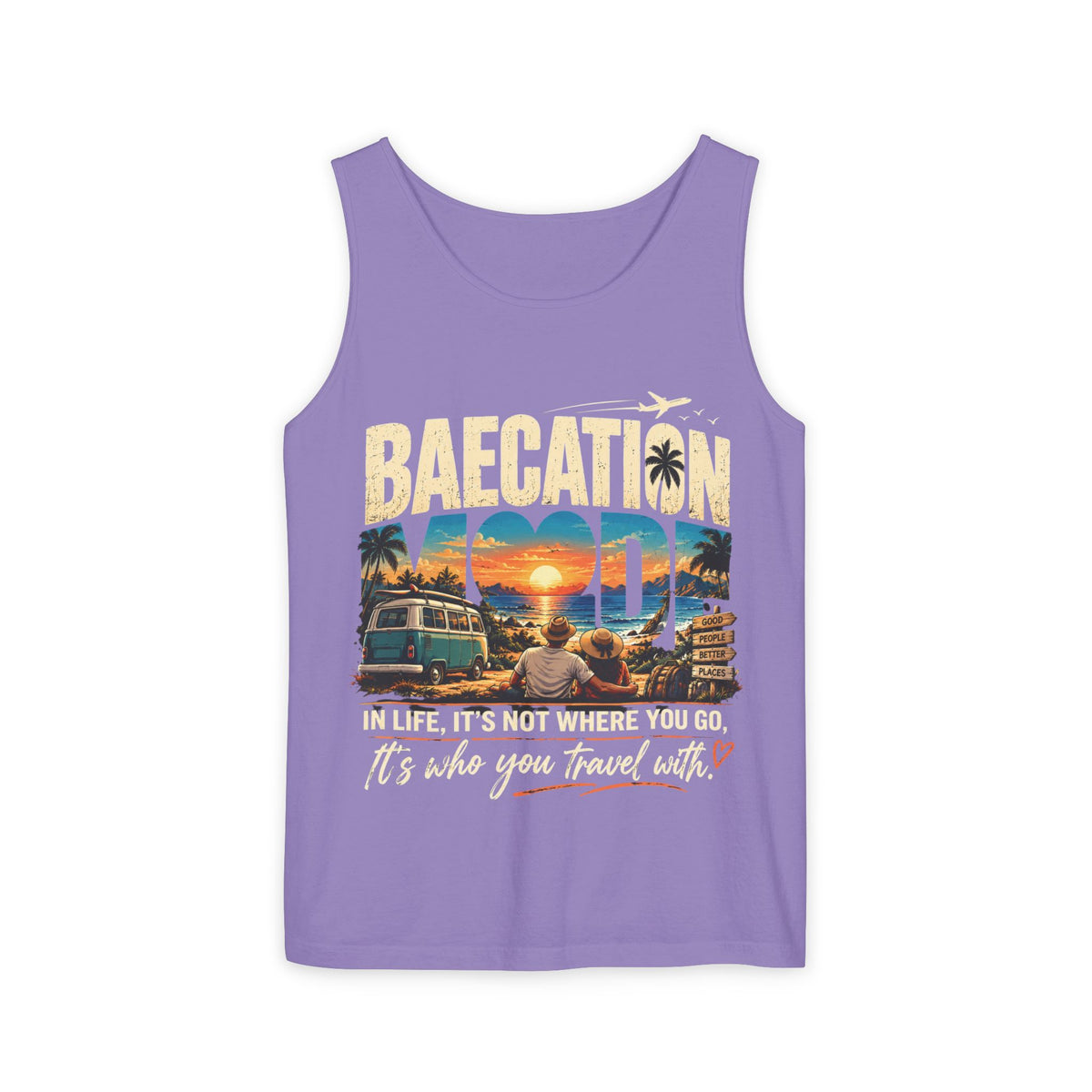 Baecation “It’s the Journey” Tropical Vacation Tank Top