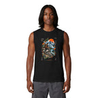 Abstract Mountain Sunset Graphic Muscle Tank
