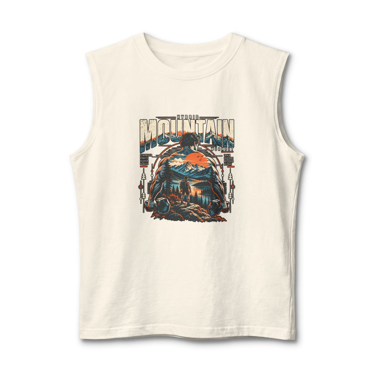 Mountain Adventure Graphic Muscle Tank