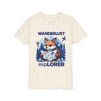 Youth Tee — Wanderlust Explorer Fox Map Travel Shirt