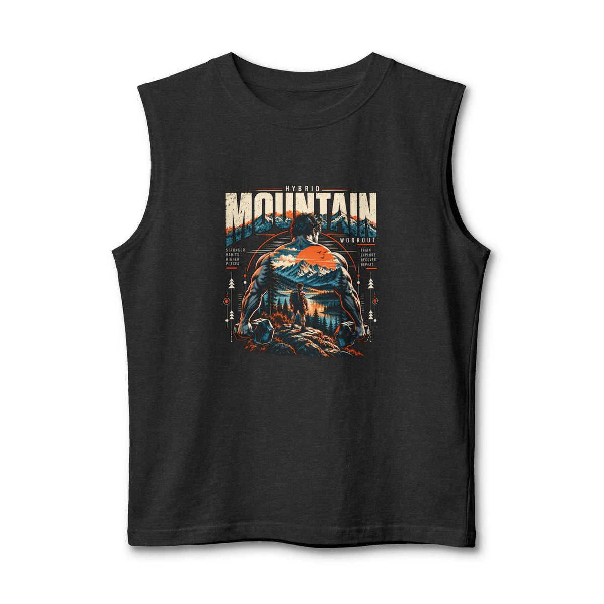 Mountain Adventure Graphic Muscle Tank
