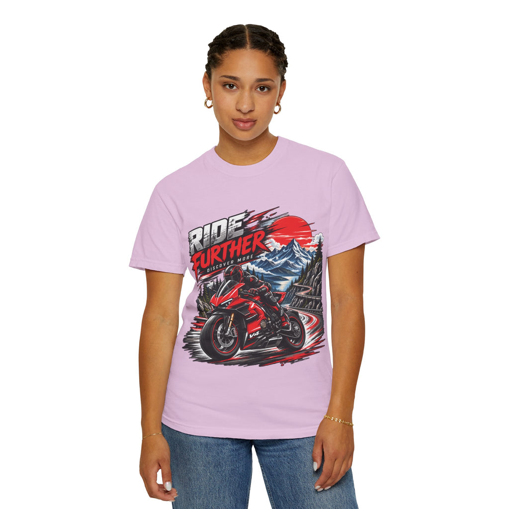 Ride Further Motorcycle Adventure T-Shirt