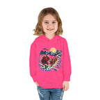 Toddler Hoodie - Santa Sleigh Winter Scene Pullover Christmas Special