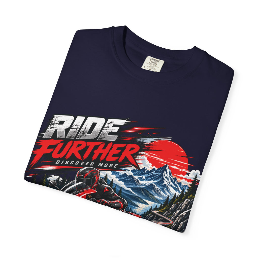 Ride Further Motorcycle Adventure T-Shirt