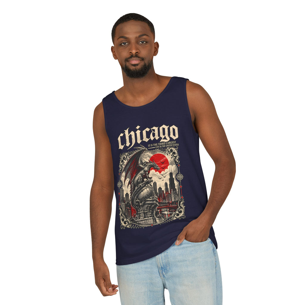 Chicago Vintage Gothic Graphic Tank Top