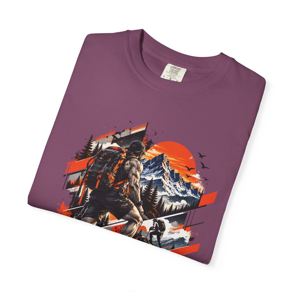 Samurai Warrior Mountain Sunset Graphic T-Shirt