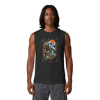 Abstract Mountain Sunset Graphic Muscle Tank