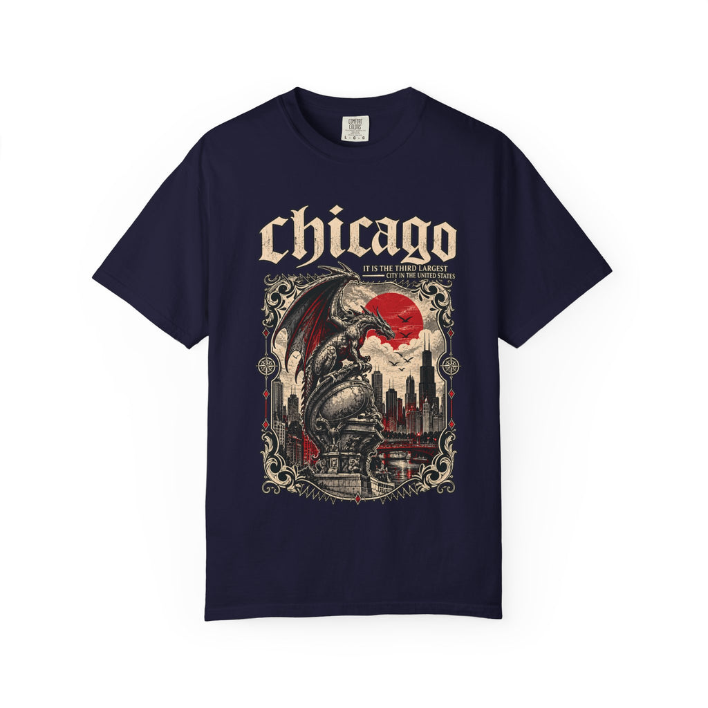 Chicago Gothic Dragon Graphic T-Shirt