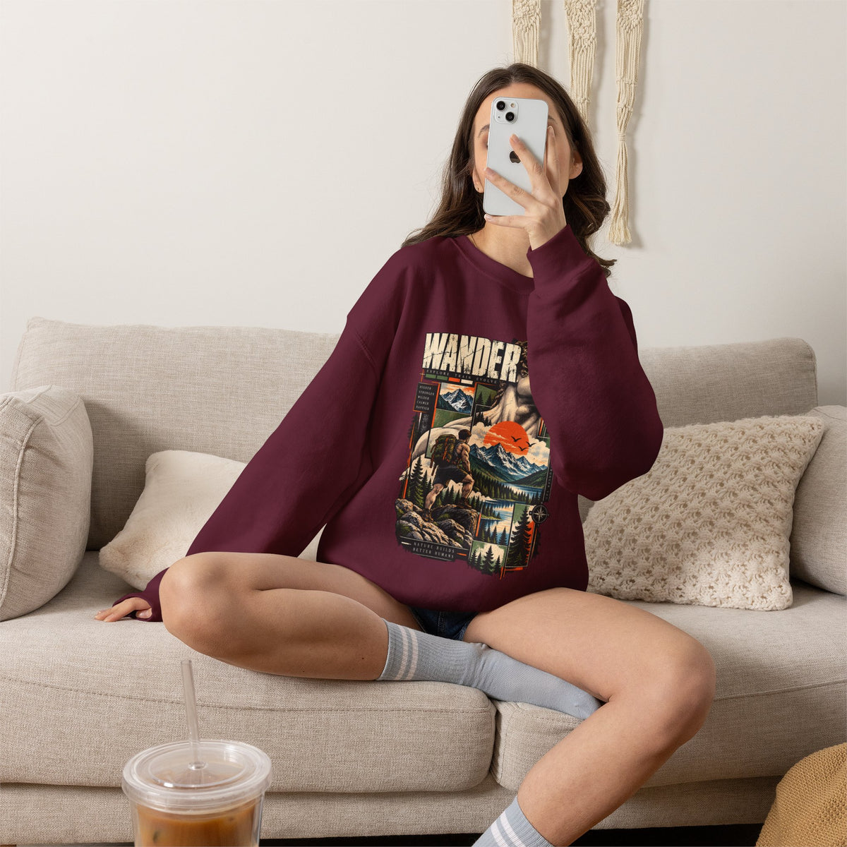 Wander Mountain Adventure Crewneck Sweatshirt