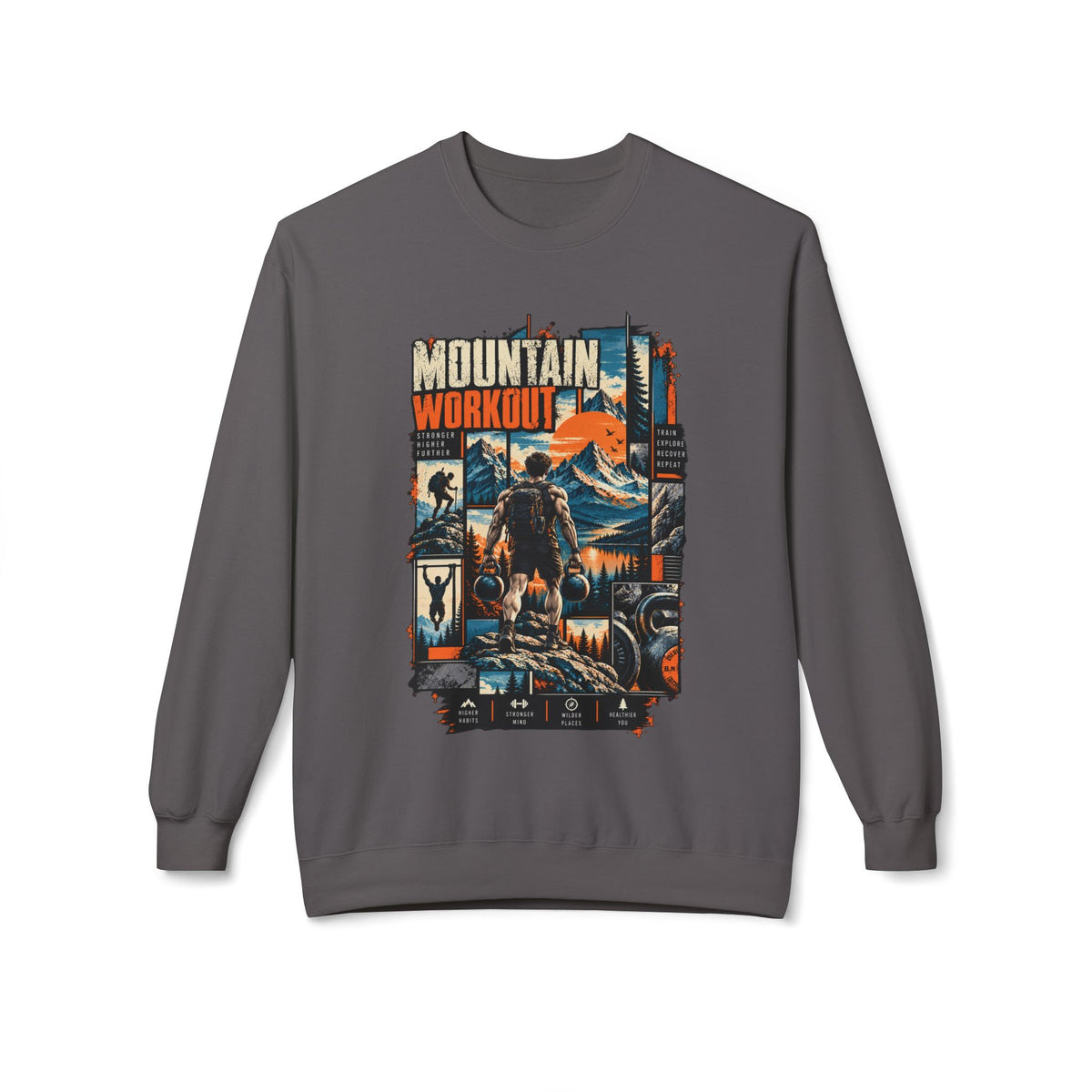 Mountain Workout Adventure Crewneck Sweatshirt