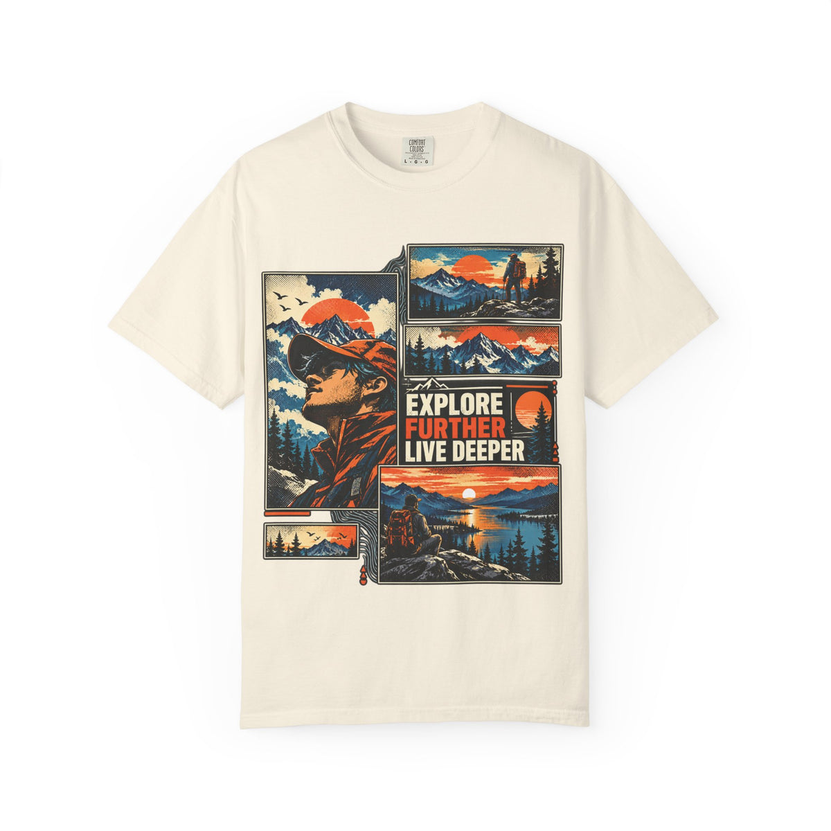 Explore Further Live Deeper Adventure Graphic T-Shirt