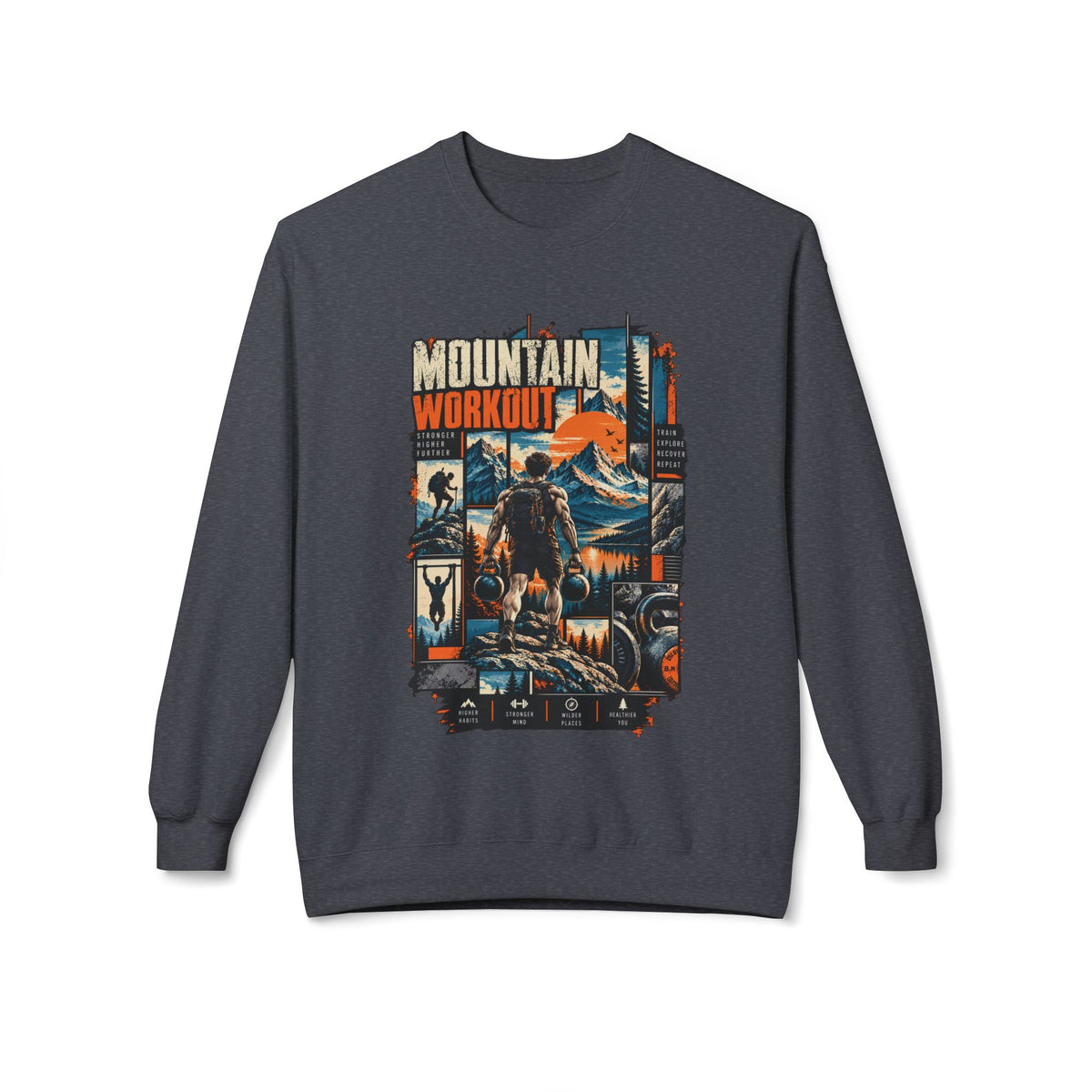 Mountain Workout Adventure Crewneck Sweatshirt