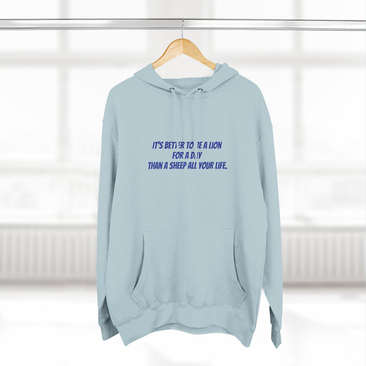 Lion Graphic Hoodie – “It’s Better to Be a Lion” Inspirational Pullover