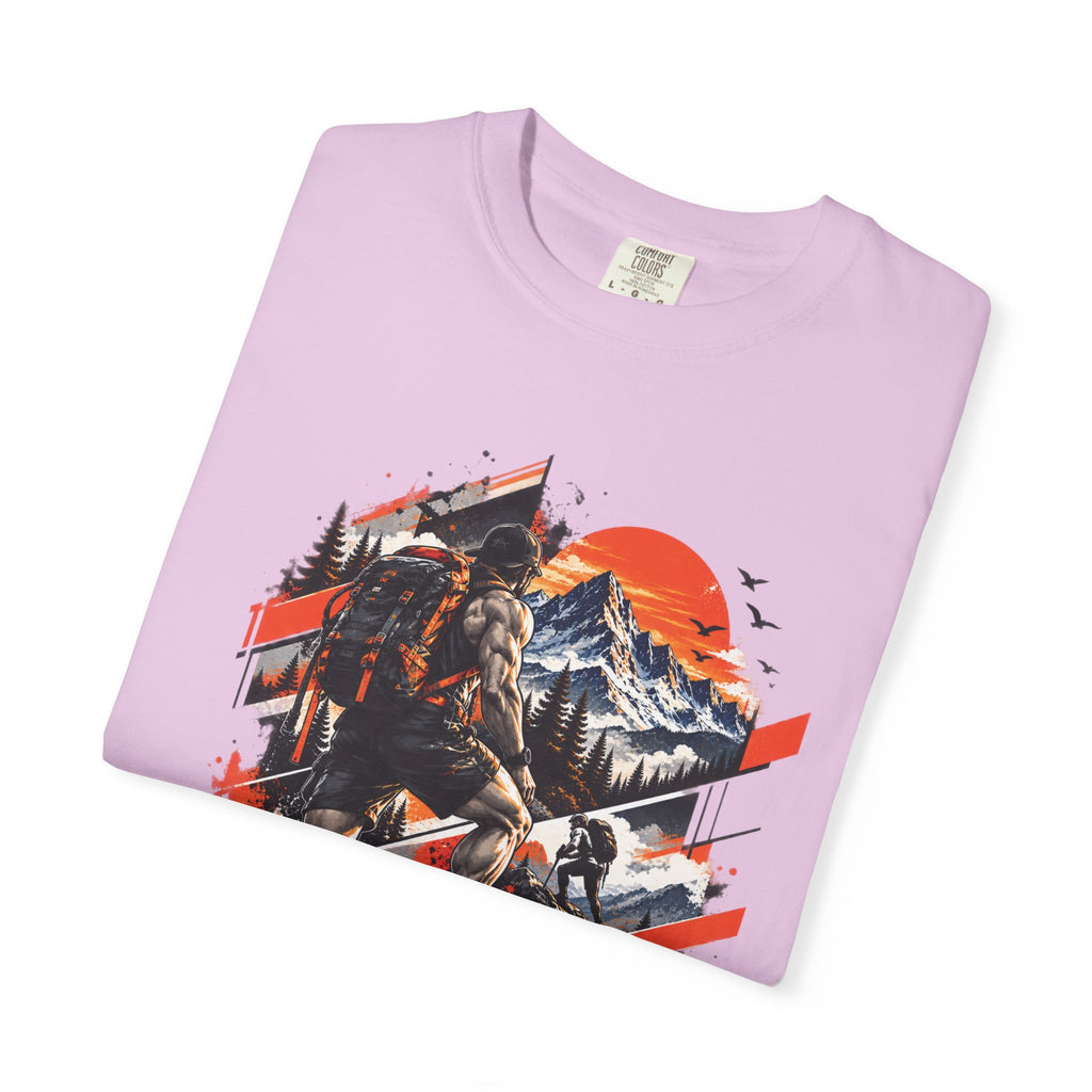 Samurai Warrior Mountain Sunset Graphic T-Shirt