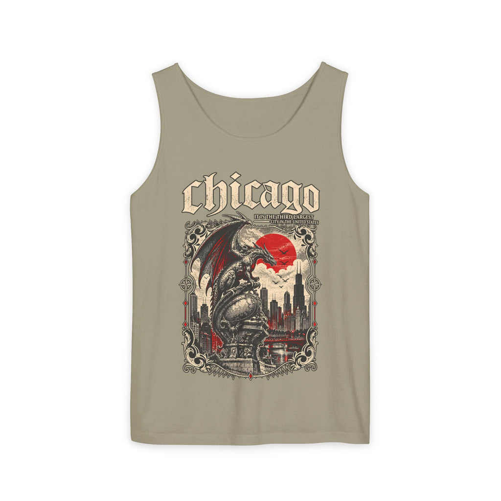 Chicago Vintage Gothic Graphic Tank Top