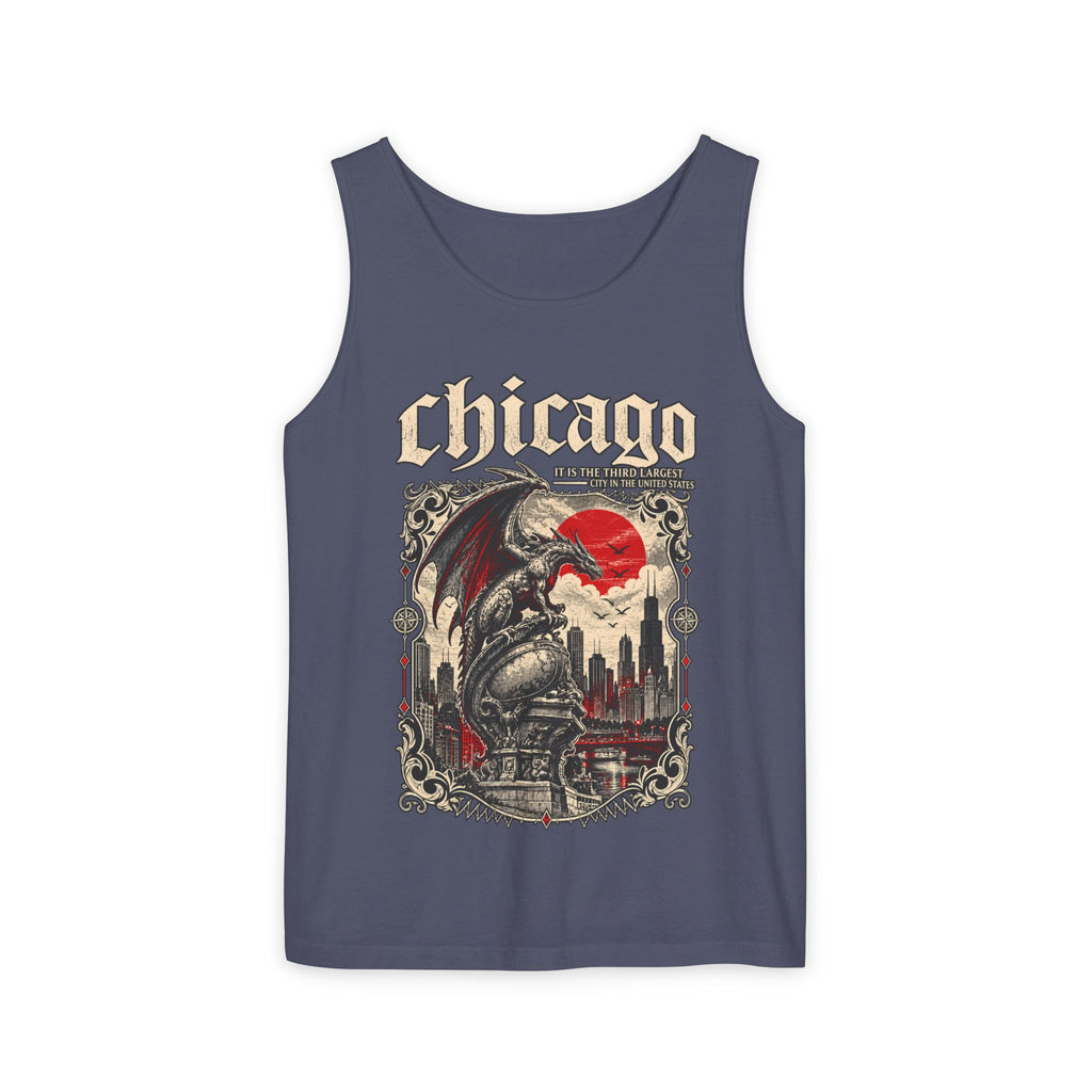 Chicago Vintage Gothic Graphic Tank Top