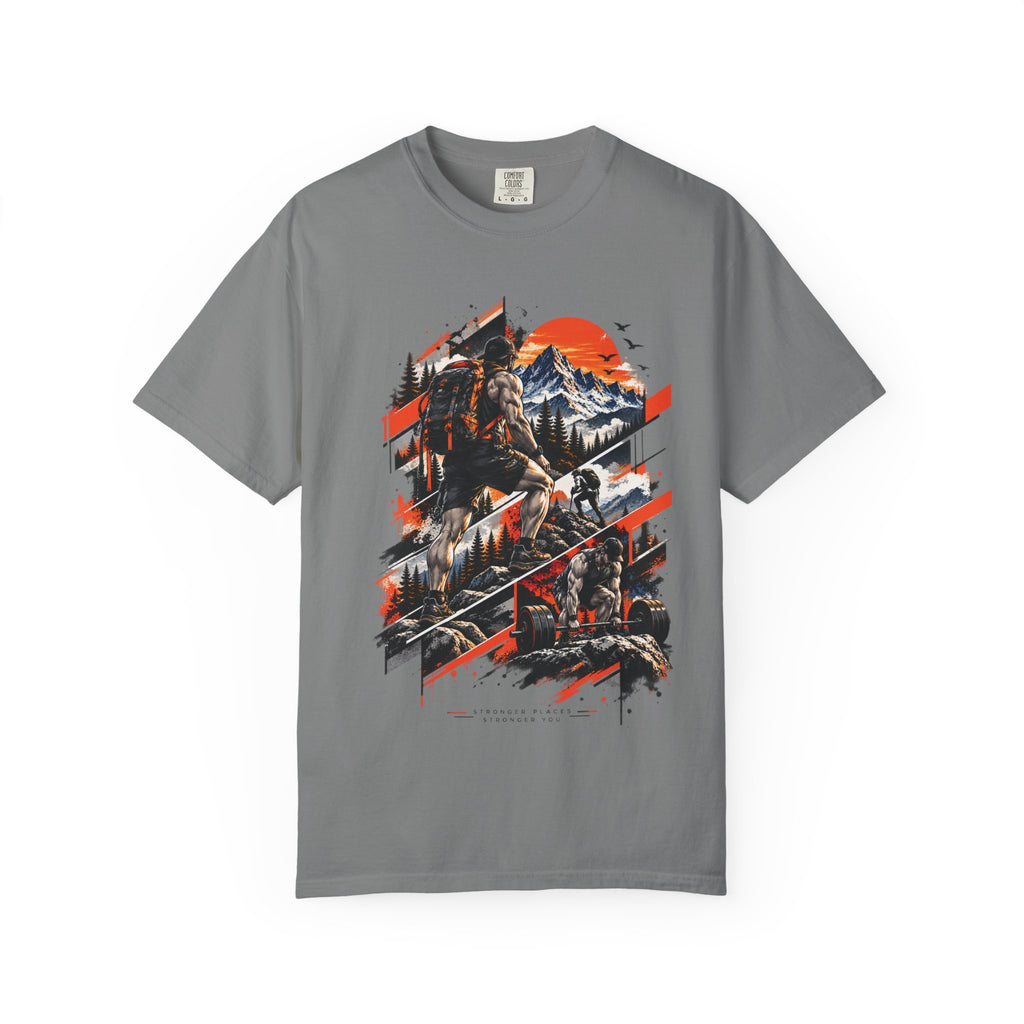 Samurai Warrior Mountain Sunset Graphic T-Shirt