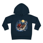 Toddler Hoodie - Santa Sleigh Winter Scene Pullover Christmas Special