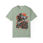 Samurai Warrior Mountain Sunset Graphic T-Shirt