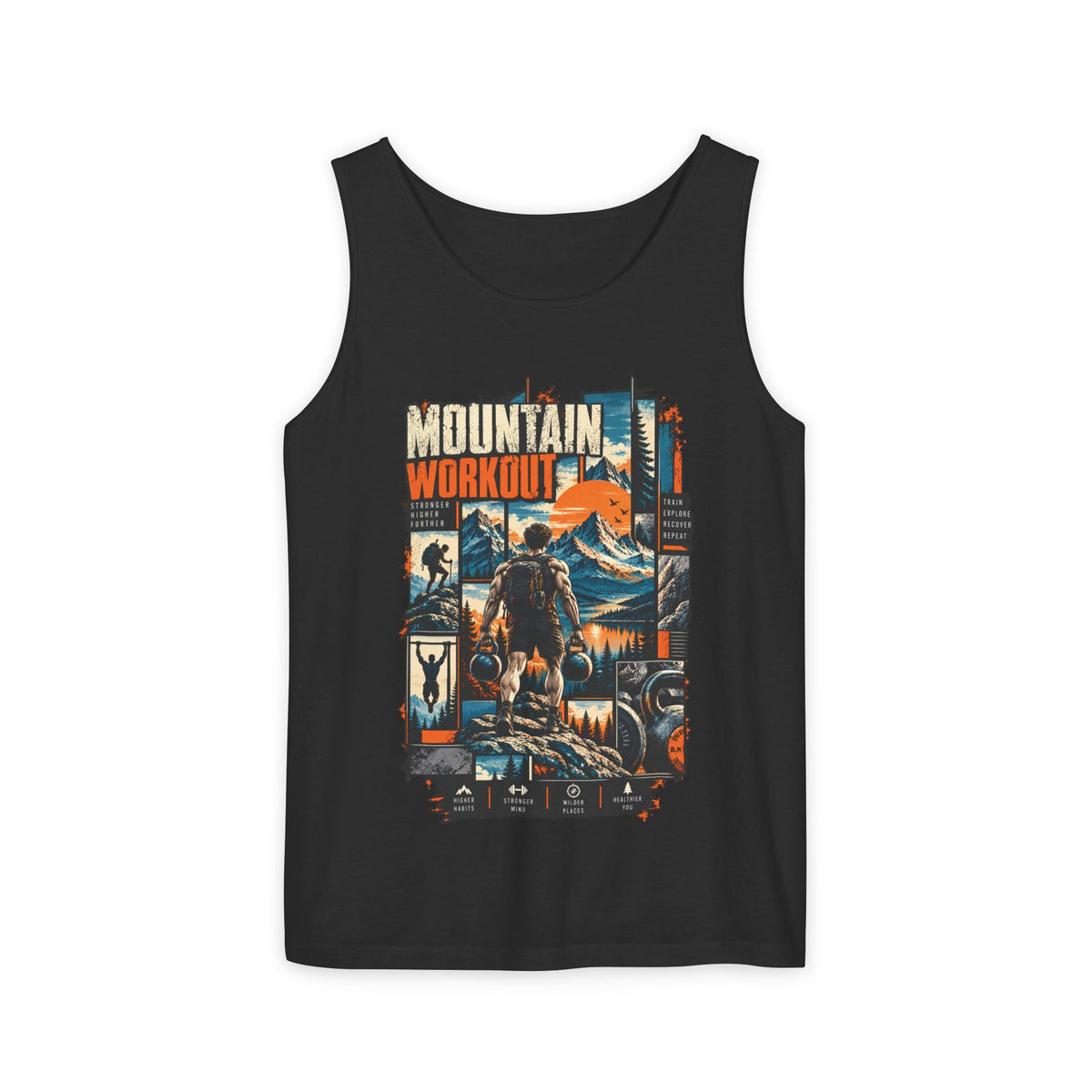 Mountain Workout Graphic Tank Top