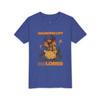 Wanderlust Explorer Youth Tee — Deer Map Adventure Kids T‑Shirt