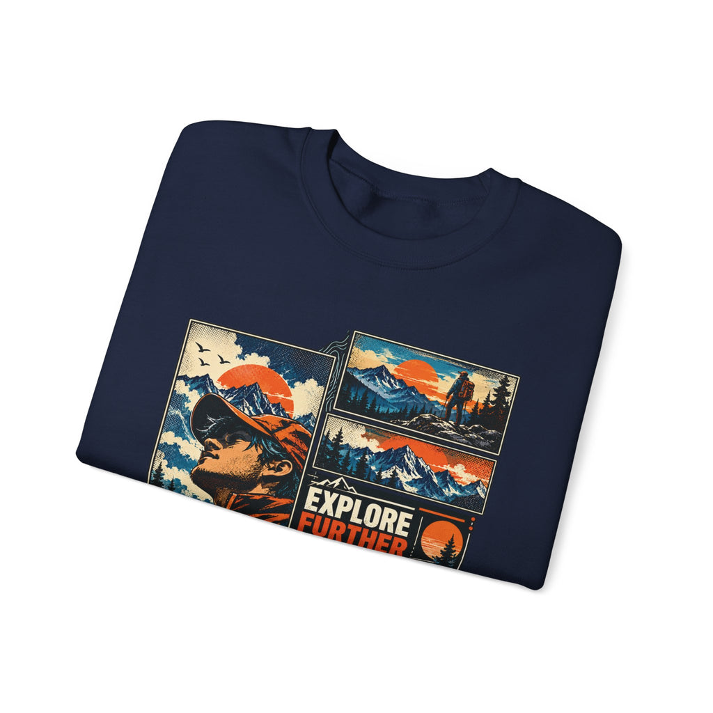 Explore Further Live Deeper Mountain Adventure Sweatshirt