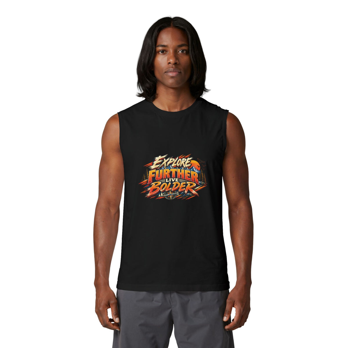 Explore Further, Bolder Graphic Muscle Tank