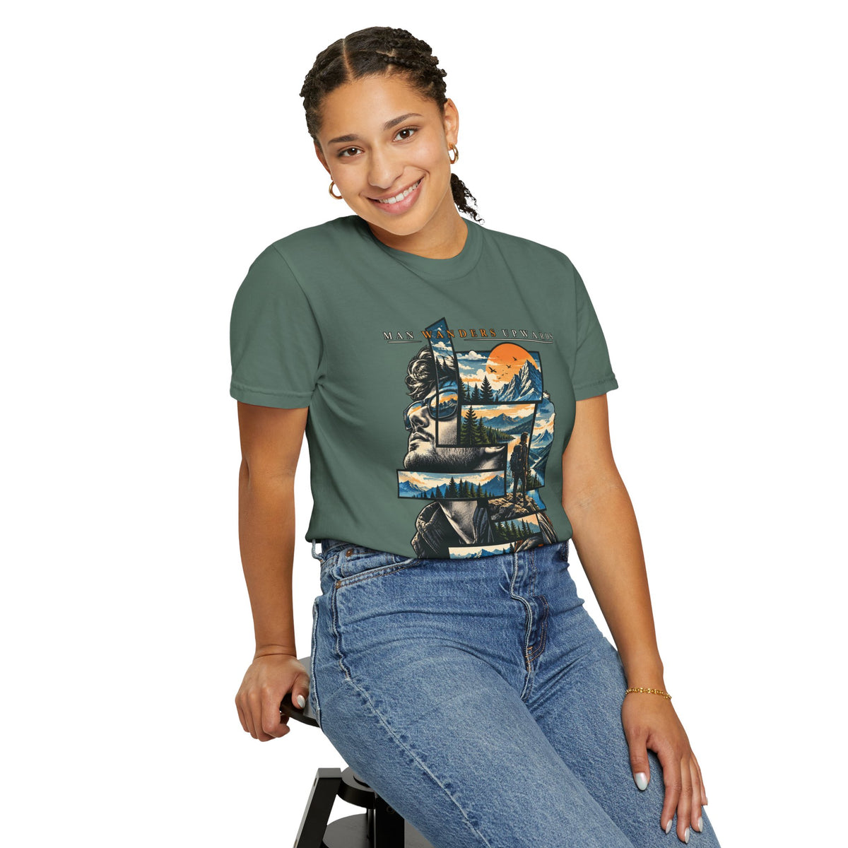 Mountain Adventure Collage T-Shirt