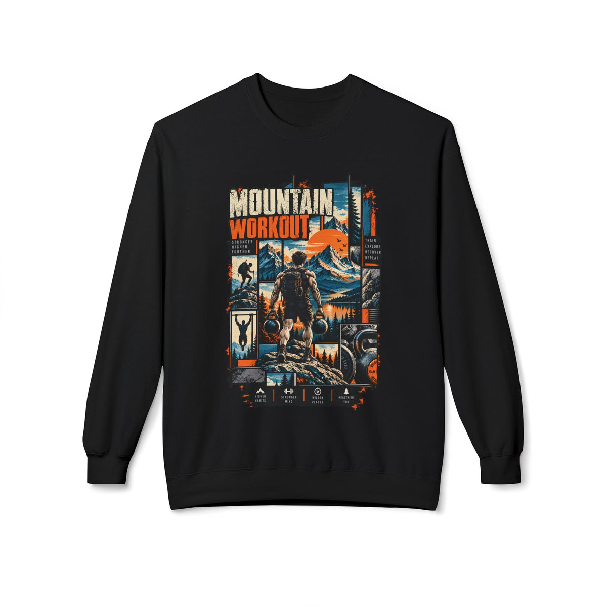 Mountain Workout Adventure Crewneck Sweatshirt