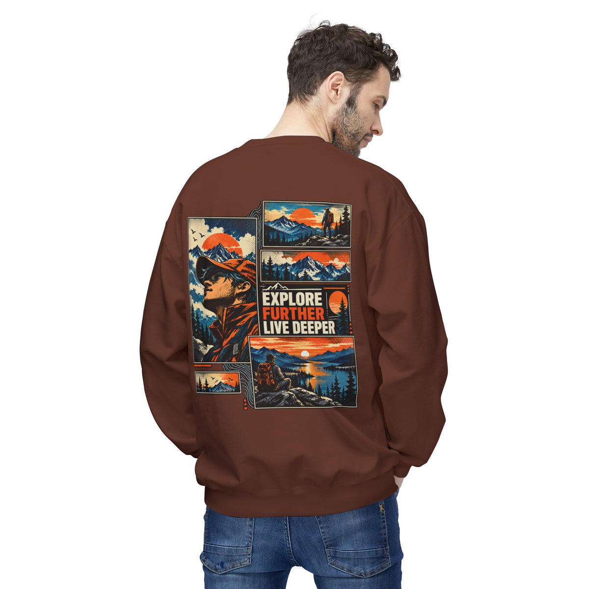 Explore Further Live Deeper Adventure Sweatshirt
