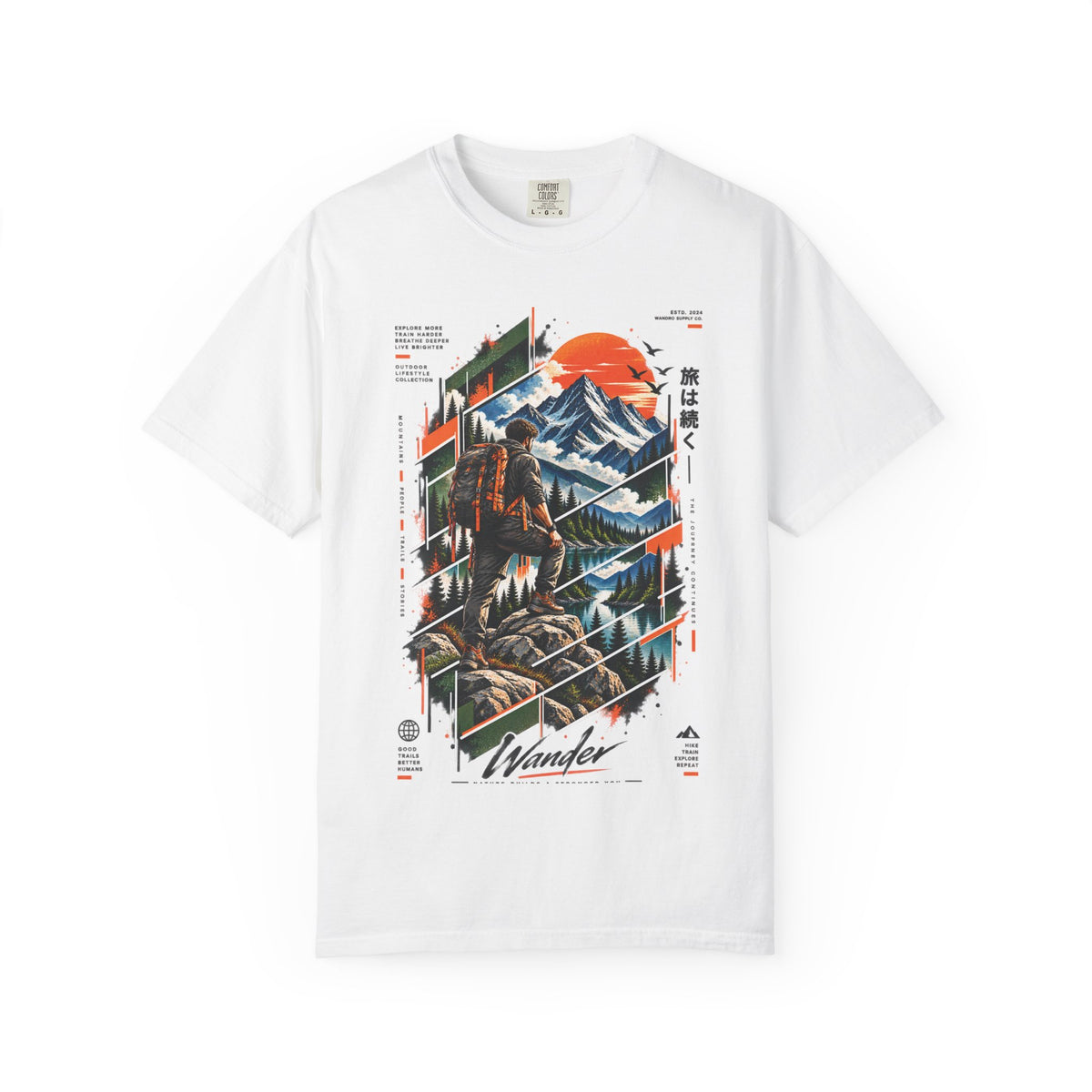 Wanderer Mountain Adventure Graphic T-Shirt