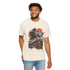Samurai Warrior Mountain Sunset Graphic T-Shirt