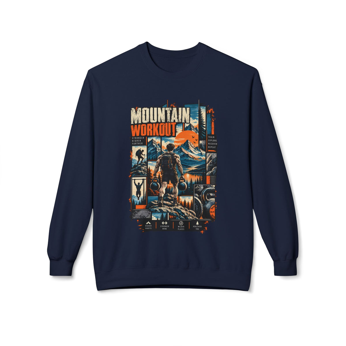 Mountain Workout Adventure Crewneck Sweatshirt