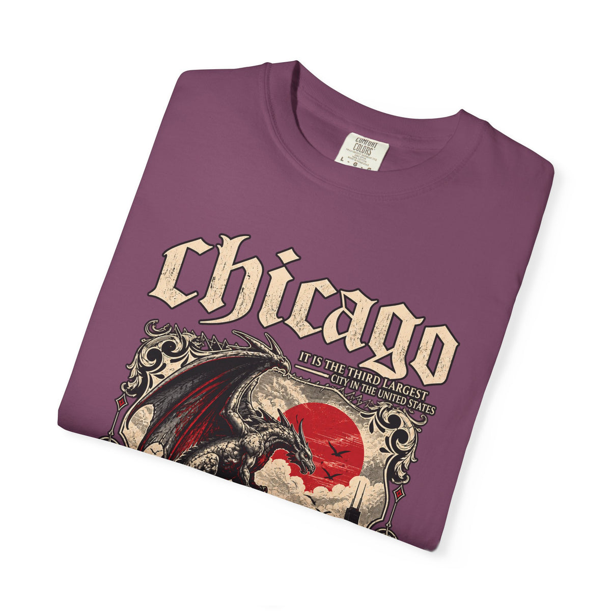 Chicago Gothic Dragon Graphic T-Shirt