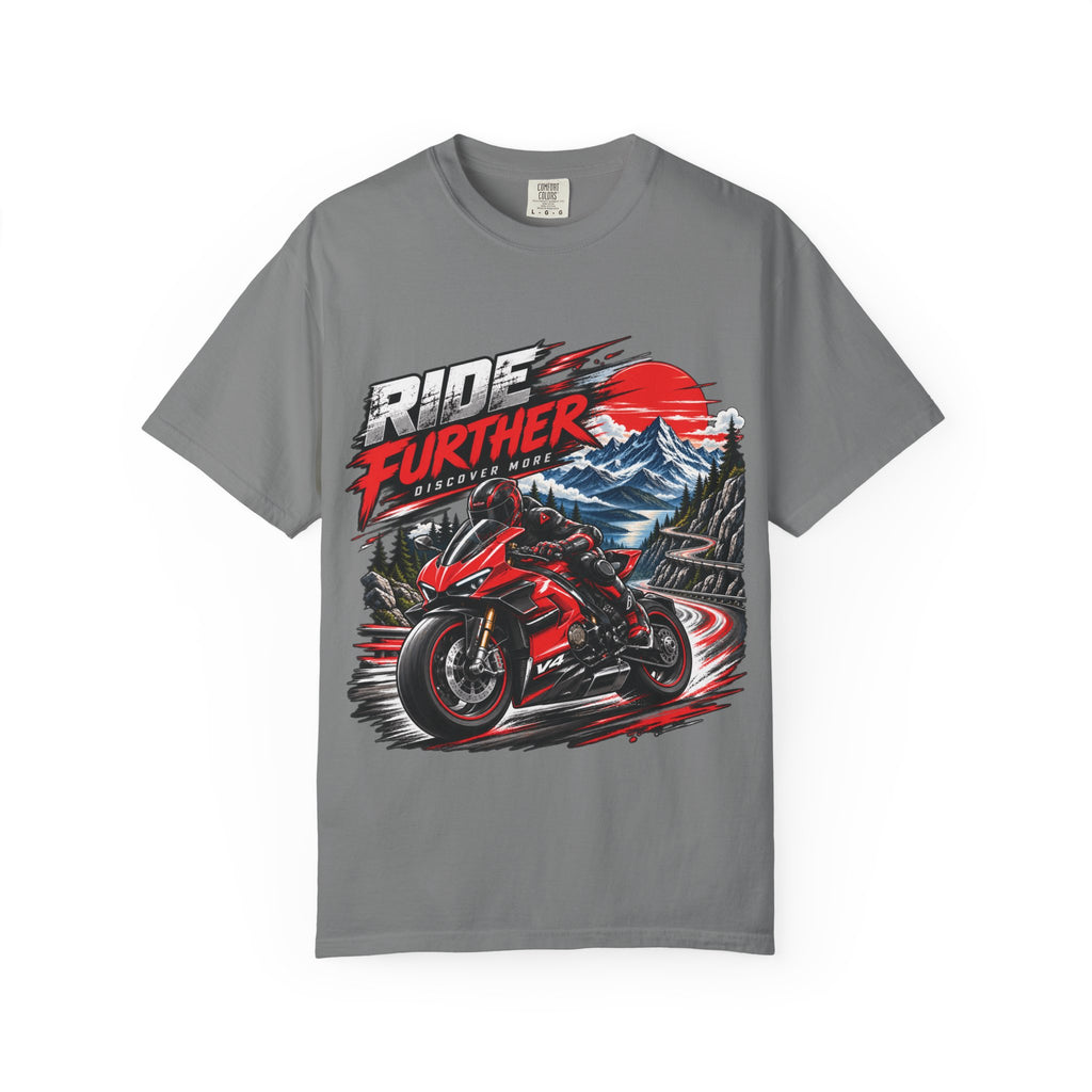 Ride Further Motorcycle Adventure T-Shirt