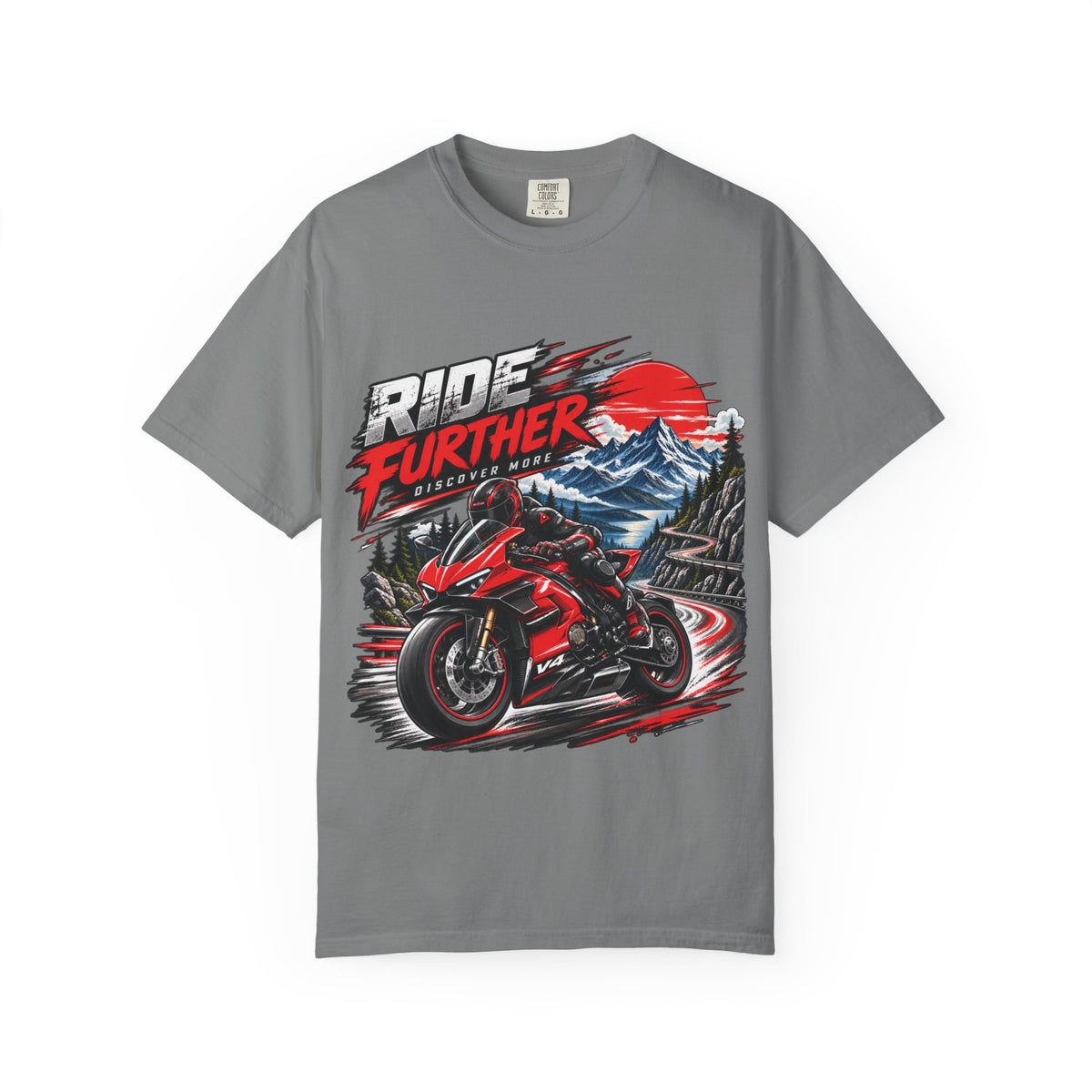 Ride Further Motorcycle Adventure T-Shirt